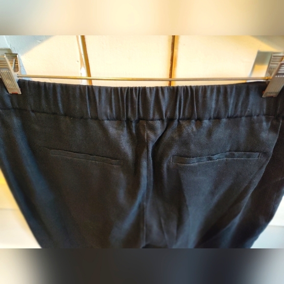 J. Jill Women's Black Linen Blend Straight Leg Pants | Size Medium - Picture 4 of 9
